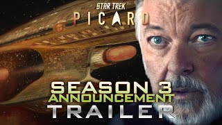 Star Trek Picard Season 3 Announcement Teaser Trailer Star Trek Day ► 4K ◄ Clip Promo Sneak Peek [upl. by Bluefarb]