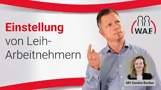 Ist das Hereinholen von LeihArbeitnehmern eine Einstellung  Betriebsrat Video [upl. by Iand]