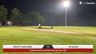 Live Cricket Match  KNIGHT BLASTERS vs FA United  19Sep24 0700 PM  KTPL practise matches 2024 [upl. by Alfie]