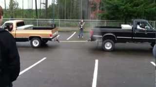 Ford vs Chevy Truck Pull [upl. by Yssirc]