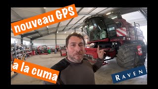 Préparation de la moissonneuse batteuse  un nouveau GPS RTK [upl. by Pilif]