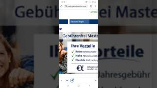 HOW TO REGISTER GEBÜHRENFREI GOLD MASTER CARD AND CREATE LOGIN DETAILS [upl. by Ylellan]