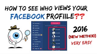 How to see who viewed your facebook profile the most NEW METHOD 2018 app [upl. by Acila]