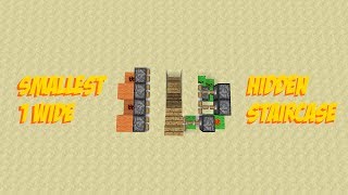 TUTORIAL Smallest 1 Wide Hidden Staircase  7x4x4 [upl. by Oika]