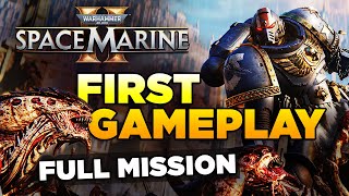 SPACE MARINE 2  HIVE CITY XENOS INVASION  FIRST GAMEPLAY 4K  Warhammer 40000 [upl. by Zipnick491]