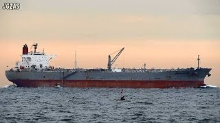 船 AFRAMAX RIVIERA Crude oil tanker 原油タンカー Tokyo Bay 東京湾浦賀水道 2013DEC [upl. by Erle]