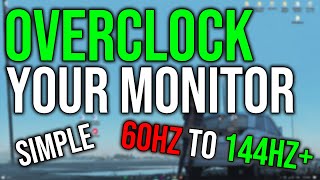 ⚪BOOST YOUR MONITOR PERFORMANCE ULTIMATE OVERCLOCKING GUIDE FOR 2024⚪ [upl. by Faludi]