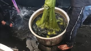 Fabric dyeing Pista color  fabric dyeing process [upl. by Krishna226]