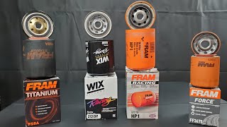 Best oil filter made for racing Fram or Wix [upl. by Hum]