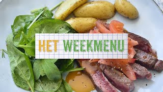 Het Weekmenu 2  Geroosterde steak met vleesjus en ovenaardappeltjes  Jan Buytaert [upl. by Lina313]