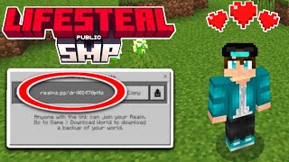 Lifesteal SMP Realm Code MCPE 119  Minecraft Bedrock Edition [upl. by Sanyu]