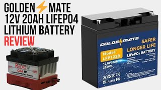 GoldenMate 12V 20Ah LIFEPO4 Battery Review [upl. by Kotick]