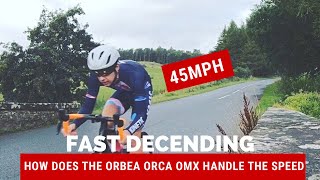 Orbea Orca OMX handles like a dream at over 70kph [upl. by Idihc]