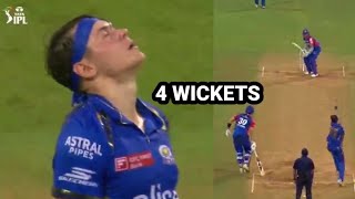 Gerald Coetzee 4 wickets bowling highlights vs DC l Mi VS DC match highlights l Romario Shepherd 39 [upl. by Yhtir]