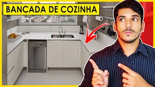 BANCADA DE COZINHA  18 TIPOS DE BANCADA PORCELANATO GRANITO QUARTZO E MUITO MAIS [upl. by Amsirhc]