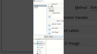 Simple linear regression in SPSS Shorts [upl. by Dich152]