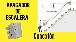 Como conectar un apagador de escalera interruptor de tres vías [upl. by Harifaz134]