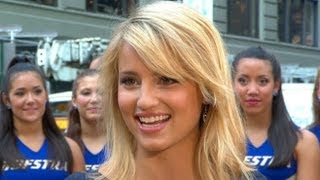 Dianna Agron Interview 2013 Working on The Family has Been a Dream for the Glee Star [upl. by Hasen]