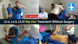 L34 L45 amp L5S1 Slip Disc Treatment Without Surgery By Dr Yogesh Sharma Sikar Raj 9414038357 [upl. by Ruperto]