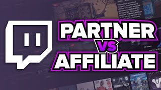 Twitch Affiliate vs Partner  The Differences Explained [upl. by Ramirolg]