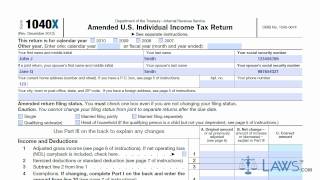 Learn How to Fill the Form 1040X Amended US Individual Income Tax Return [upl. by Siurad449]