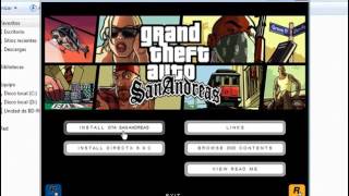 descargar e instalar gta sanandres para pc untorrent loquendo [upl. by Asyar]