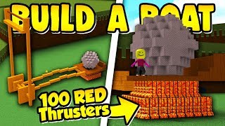 Build a Boat 100 THRUSTER CATAPULT  Super Fast [upl. by Amsirhc996]