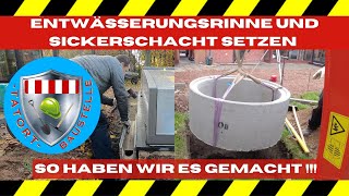 Sickerschacht und Ablaufrinne selber bauen so klappt es  Tatort Baustelle [upl. by Burl556]