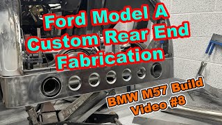 Model A Coupe One Off Rear Rollpan Fabrication amp Custom Twin Exit Exhaust  M57 BMW Conversion 8 [upl. by Nevart49]