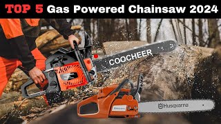 Top 5 Best Gas Powered Chainsaw for 2024 [upl. by Kemble410]