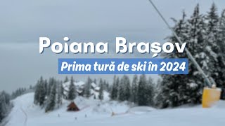 Ski Poiana Brasov  08 Ian 2024  Drumul Rosu  Lupului [upl. by Aidnac]