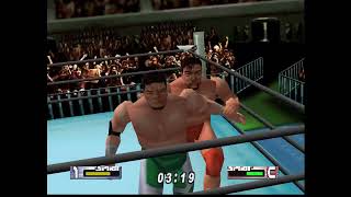 Virtual Pro Wrestling 2 N64  Kobashi vs Misawa  Gameplay [upl. by Fitting327]