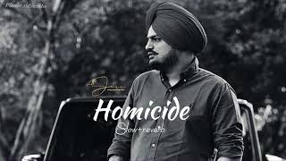 Homicide  slowedreverb  sidhu moose wala sidhumoosewala [upl. by Anelrac]