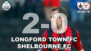 Longford Town FC v Shelbourne FC Highlights FAI Cup 2nd Rnd [upl. by Tihor]