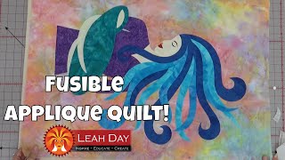 How to Make a Fusible Applique Quilt  Layer and Fuse [upl. by Donielle727]