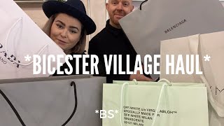 BICESTER VILLAGE HAUL  LUXURY SHOPPING TRIP  OFF WHITE BALENCIAGA PRADA STELLA MCCARTNEY [upl. by Cid]