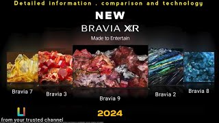 Sony Bravia 2024  Bravia 2 Bravia 3 Bravia 7 Bravia 8 Bravia 9  New [upl. by Wilden601]