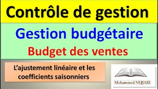 Budget des ventes  EXERCICE 4  Ajustement linéaire MCO amp Coefficients saisonniers [upl. by Ttik370]