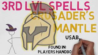 3rd Level Spell 14 Crusader’s Mantle DnD 5E Spell [upl. by Anwahsat]