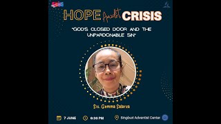 Gods Closed Door and the Unpardonable Sin Sis Gemma Salarza [upl. by Soirtimid]