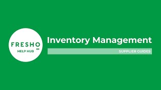 Inventory Management [upl. by Sarajane947]