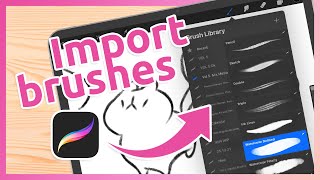 How to import brushes into Procreate ✿ FREE brush ✿ Quick tutorial [upl. by Selmore]