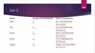 Discussion of answers related to number and type of morphemes [upl. by Atnad413]