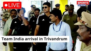 LIVE  Team India Arrives at Trivandrum Domestic Airport  Hardik Pandya  Shubman Gill  SKY [upl. by Thistle]