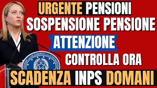 🚨 URGENTE BLOCCO IMMEDIATO DELLE PENSIONI  SCADENZA INPS DOMANI CONTROLLA ORA 📢🚨 [upl. by Iramat673]