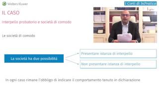 Interpello probatorio e società di comodo – Il caso [upl. by Ahar565]