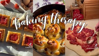 The BEST relaxing baking therapy  cozy feels tiktok compilation  Aesthetic Finds [upl. by Leynwad]