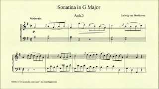 Beethoven Sonatina in G major Anh 5 Moderato [upl. by Soraya313]