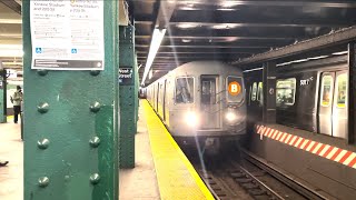 IND 6th Avenue Line PM Rush Hour Uptown BDFM Trains at West 4th Street [upl. by Aramot]