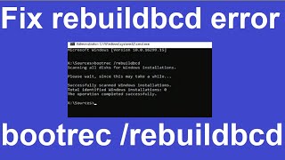 How to Rebuild BCD or Boot Configuration Data File in Windows 1110 [upl. by Geerts730]